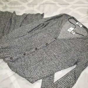 Gray Button down maxi dress 13